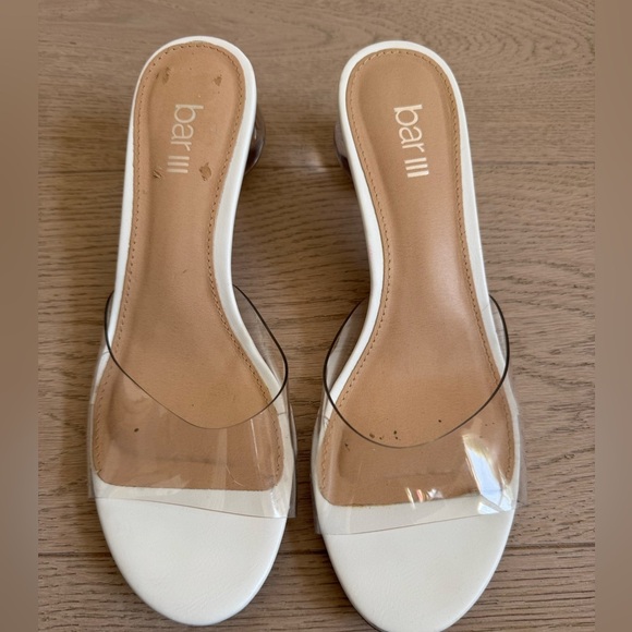 Bar Ill Womens Cally White Slide 
Sandals Shoes size 6.5 - Picture 1 of 8